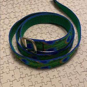 Chaco Strap Style Peacock Pattern Belt